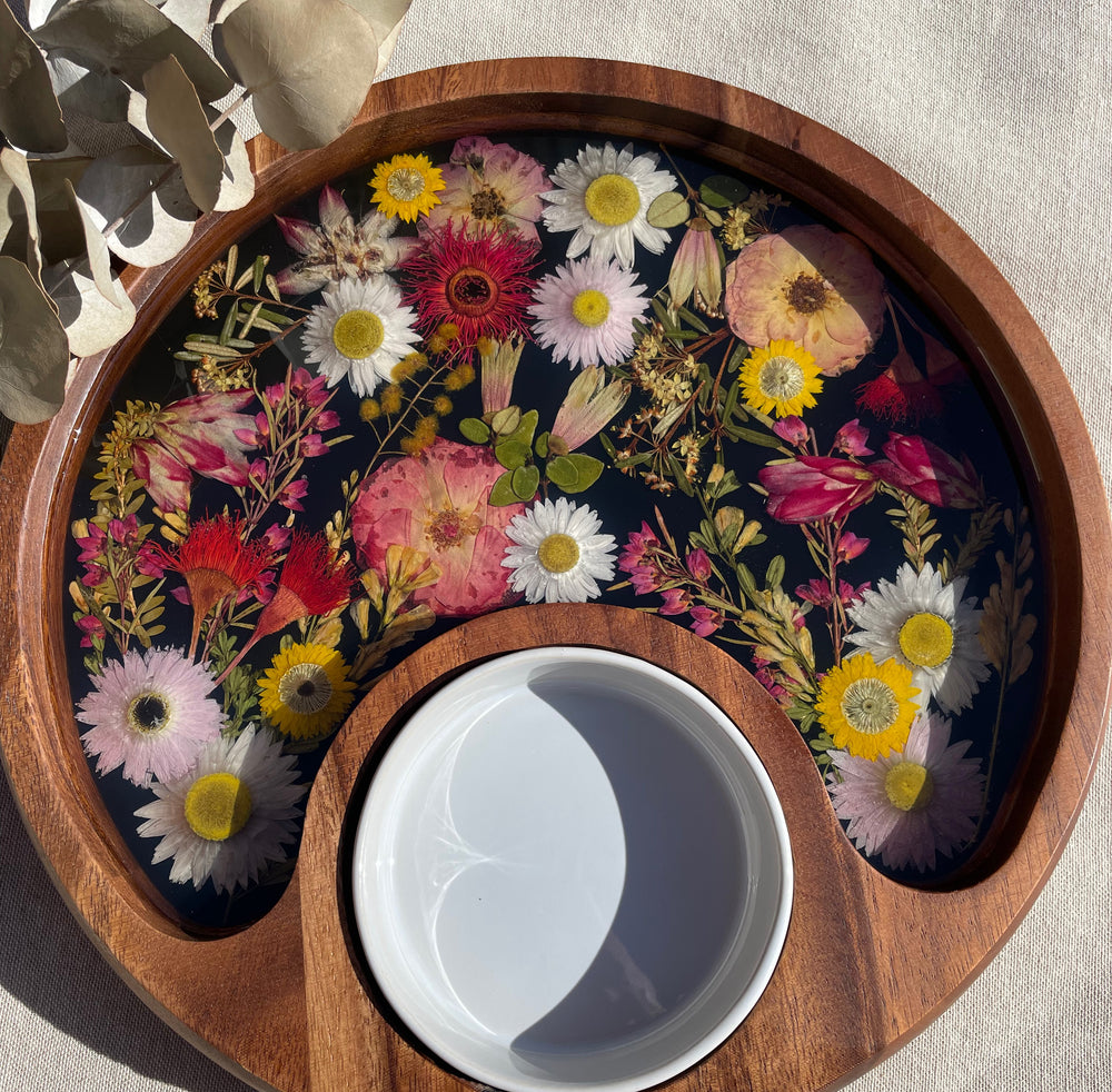 Chip & Dip Tray ~ Black