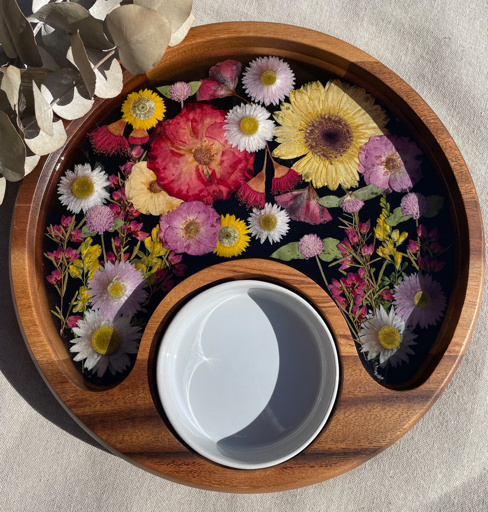 Chip & Dip Tray ~ Black