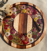 Floral Round Natives Natural 33cm ~ Free 4pc Coasters