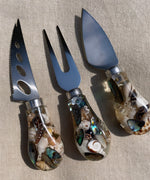 3 Piece Cheese Knife Set - Paua Shell