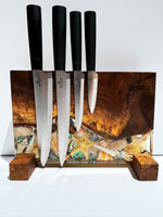 Magnetic Knife Block ~ Shells Walnut 300mm x 220mm