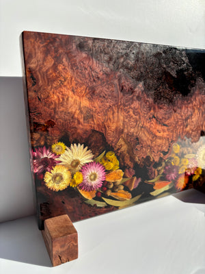 Magnetic Knife Block ~ Native Western Red Burl 300mm x 220mm