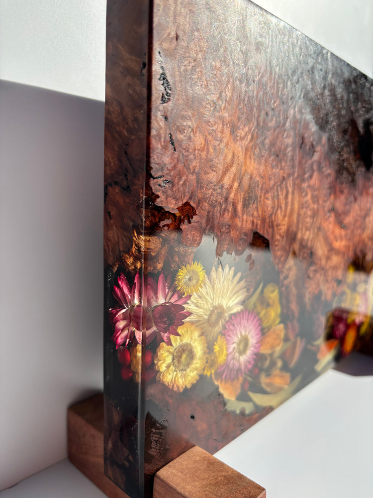 Magnetic Knife Block ~ Native Western Red Burl 300mm x 220mm