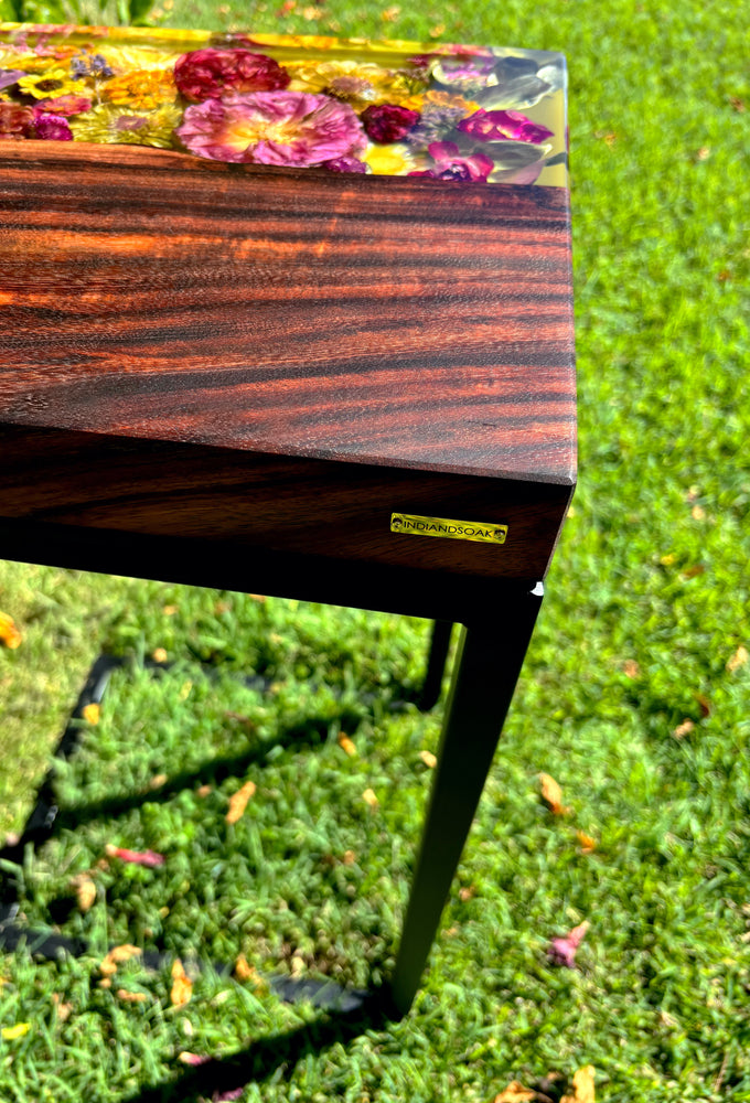 Side table floral ~ Sally Wattle