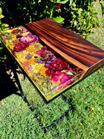 Side table floral ~ Sally Wattle