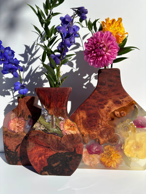 Organic floral vase