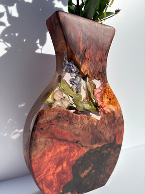 Organic floral vase