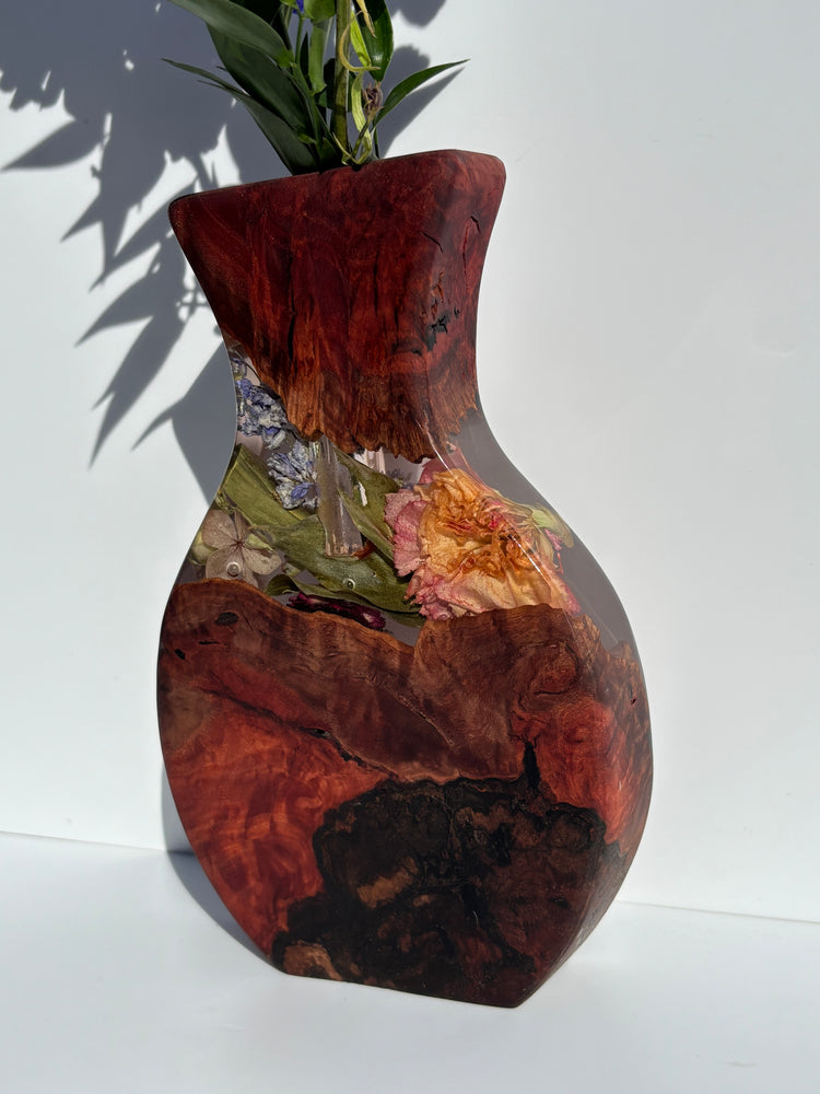 Organic floral vase