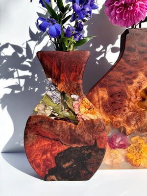 Organic floral vase