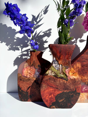 Organic floral vase
