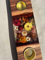 Native Tea Light Holders 4 hole 400mm x 100mm