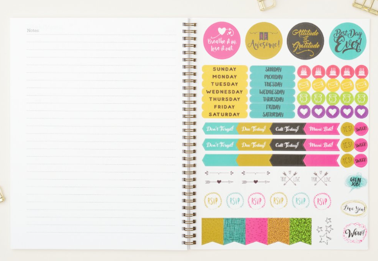 Z Planner Purple Pink Small 21.6cm x 14cm