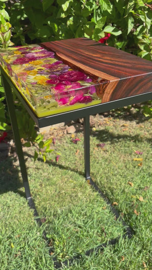 
            
                Load and play video in Gallery viewer, Side table floral ~ Sally Wattle
            
        