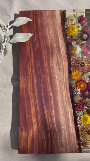 
            
                Load and play video in Gallery viewer, “”PRE ORDER ~ SALLY Organic Native Floral Board (Pick your size)
            
        