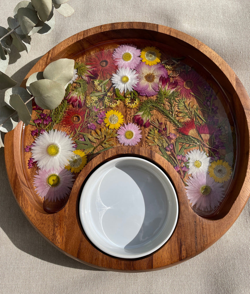 “”PRE ORDER ~ Chips & Dip Tray ~ Natural