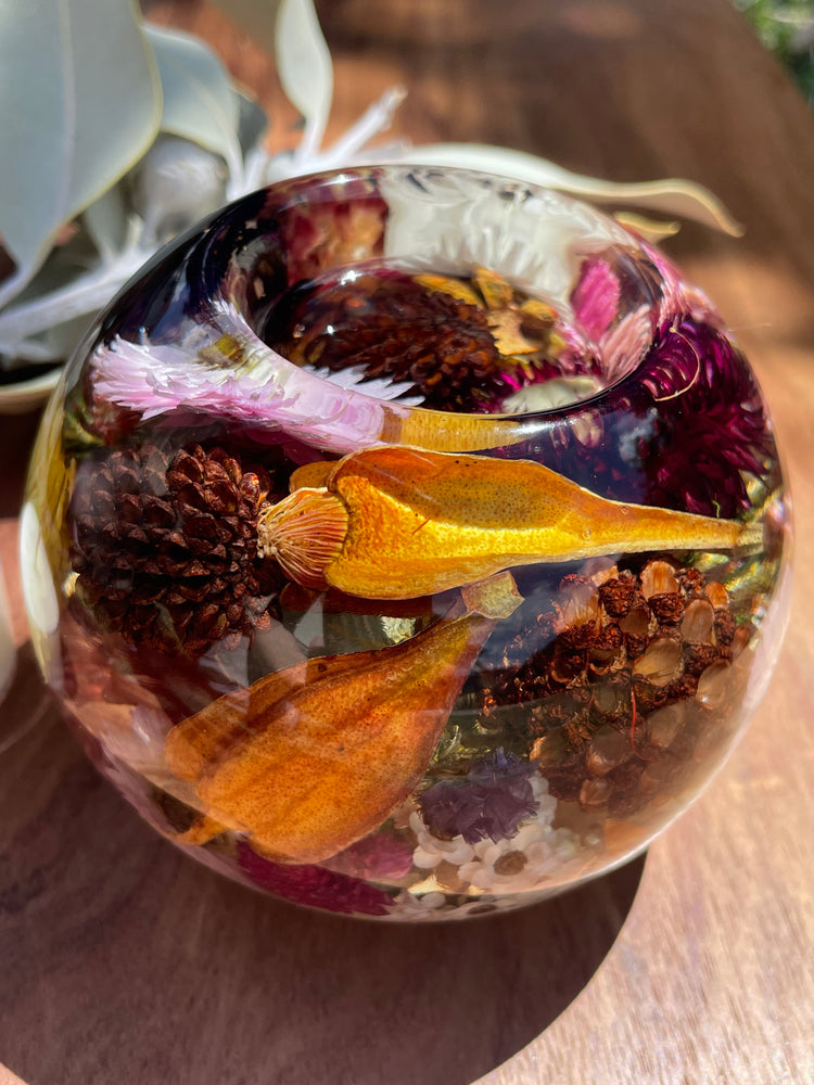 “”PRE ORDER ~ Native Tea Light Holder 10cm